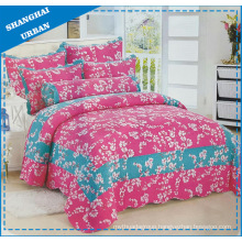 Flower Print Cotton Bedding Quilt